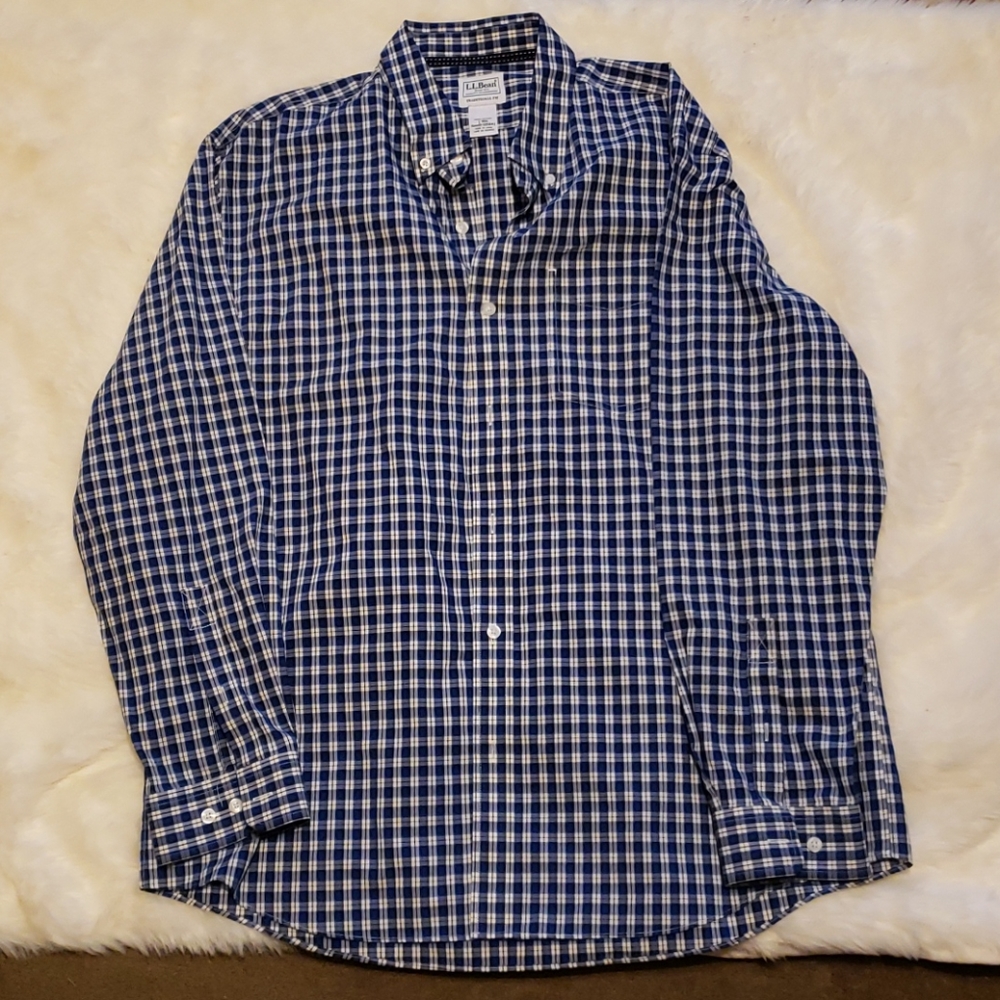 Blue longsleeve  button downtraditional fit large